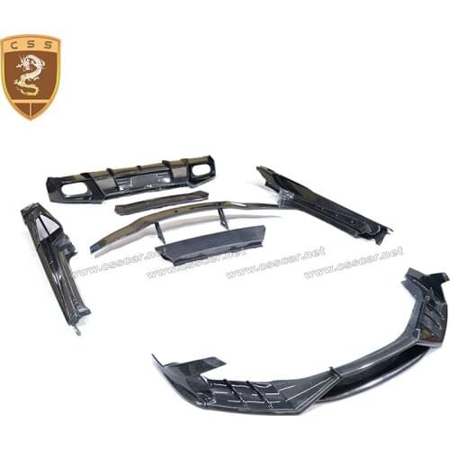 Commas For Lamborghini Huracan LP610 M Style Carbon Fiber Front Lip Rear Splitter Side Skirts Rear Wing Spoiler Body Kit