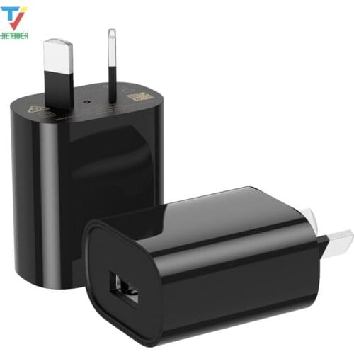 Factory Original Cell Phone Accessories OEM Mini Portable USB Wall Charger Safe AU Plug Universal 5V 1A USB Power Adapter 300pcs