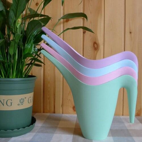 1L Plastic Gardening Watering Can Long Mouth Watering Cans With Handle Potted Sprinkler Bottle Gardening Cultivation Home Indoor