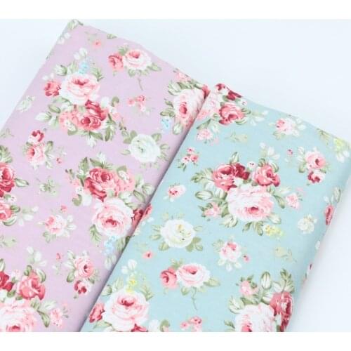 160CM*50CM vintage flower cotton fabric sewing baby cloth infant linens kids bedding fabric cushion patchwork crafts tissue