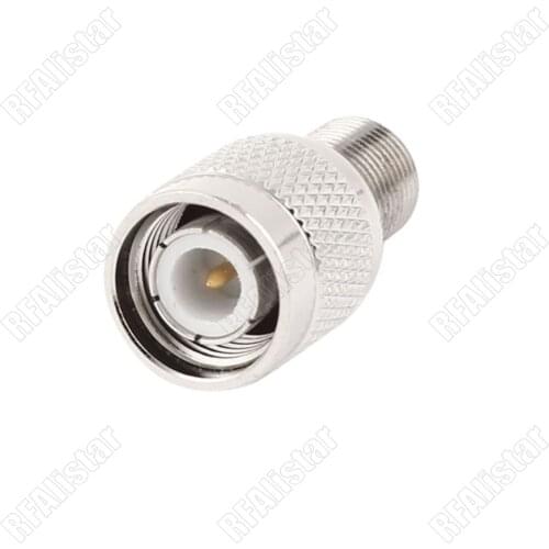 2 Pieces F Type Female Jack to TNC Male Plug RF Adapter Coaxial Cable Connector