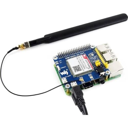BlueRaven 4G/3G/2G/GSM/GPRS/GNSS HAT for Raspberry Pi, Based on SIM7600G-H,LTE CAT4, the Global Version