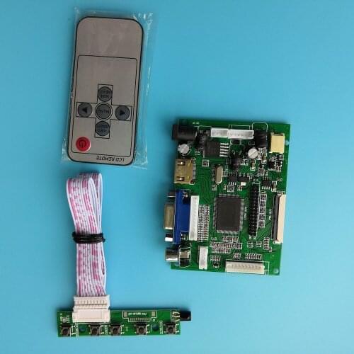 For 6.5" 50pin AT065TN14 800(RGB)×480 FPC panel remote LCD Controller Board Kit monitor HDMI Driver 2AV+ VGA