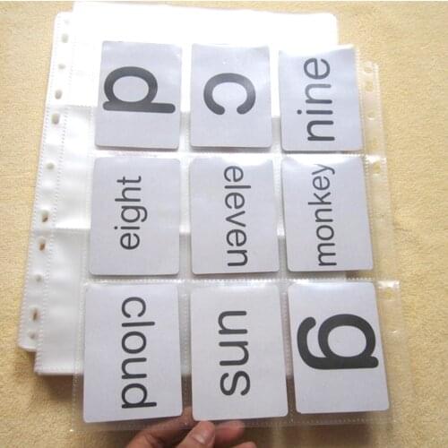 30 Sheets Pockets Trading Card Plastic Pocket Pages for Journaling Card Photo Postcard Game Card Collecting Supplies