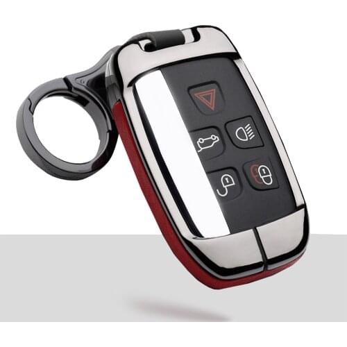 Zinc Alloy Leather Car Key Case Remote Key Cover Shell For Land Rover RANGE ROVER SPORT Freelander 2 Discovery 4 Car Styling