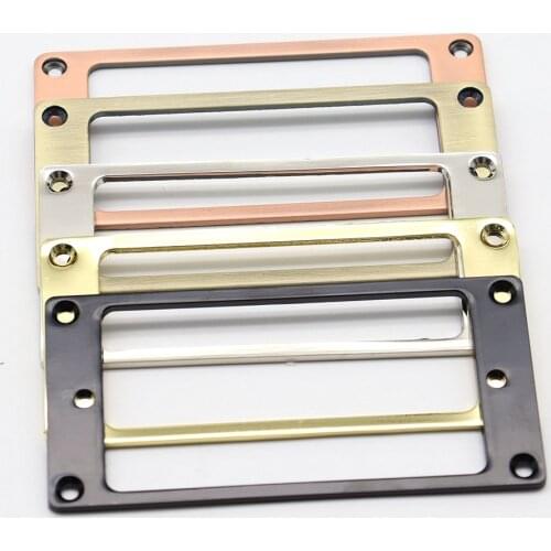 2 pcs Metal Pickup Ring Cover Frame Flat Pickup Mounting Rings for LP/SG Guitar Mounting Replacement