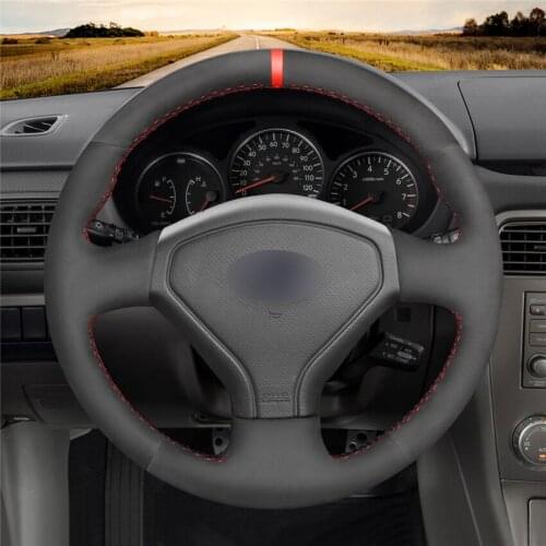 DIY Anti-Slip Wear-Resistant Steering Wheel Cover For Subaru Forester 2005-2008 Impreza 2005-2007 Car Interior Decoration