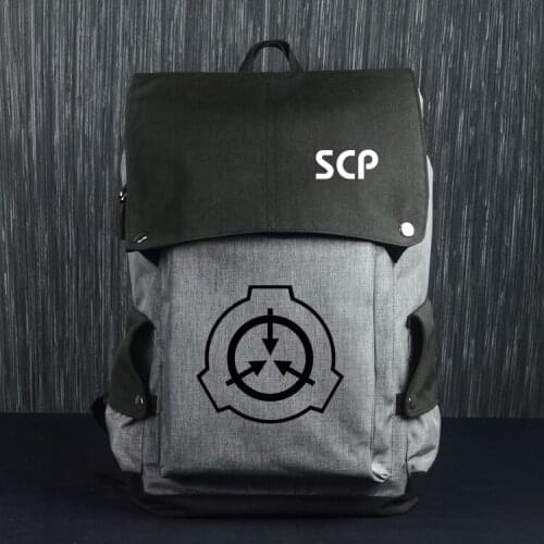 SCP USB Backpack Bag Special Containment Procedures Foundation Zipper Messenger School Student Book Daypack Large Travel Bag