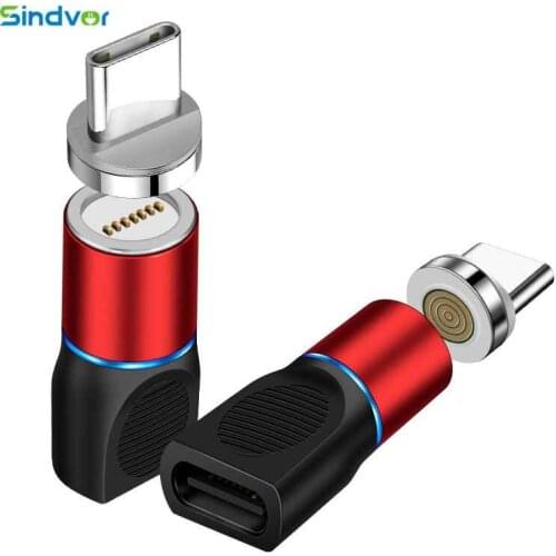 Sindvor Type C Adapter Magnetic Fast Charger 3A USB Connector for Samsung iPhone Xiaomi Huawei Phone Charger Cable Converter