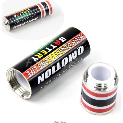 Battery Shaped Secret Stash Safe Money Pill Hidden Container Screw Box Case