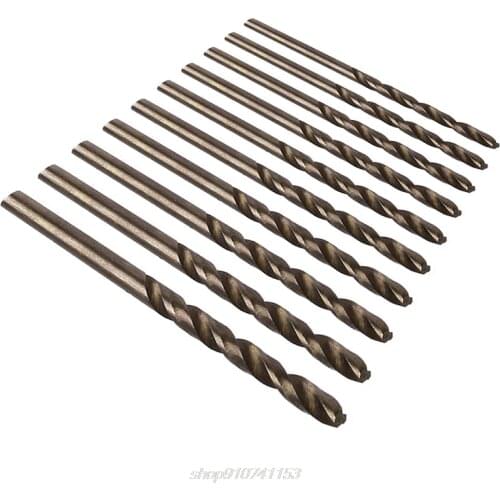 10Pcs 2.5mm M35 Round Shank HSS-Co Cobalt Twist Drill Spiral Drill Bit N25 20 Dropshipping