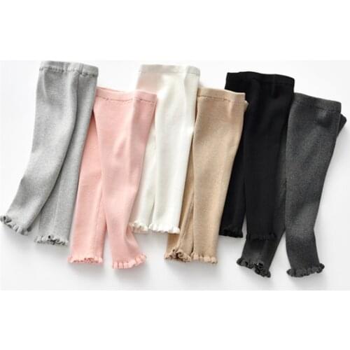 Knitted Baby Pants Trousers Winter Kids Leggings Pants Warm Todder Girls Boys Pants Cotton Children Trousers For Girl Boy 1-5Y