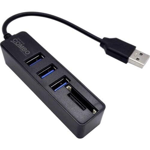 USB Hub 2.0 Multi USB 2.0 Hub USB Splitter High Speed 3 6 Ports 2.0 Hab TF SD Card Reader All In One For PC Computer Accessories