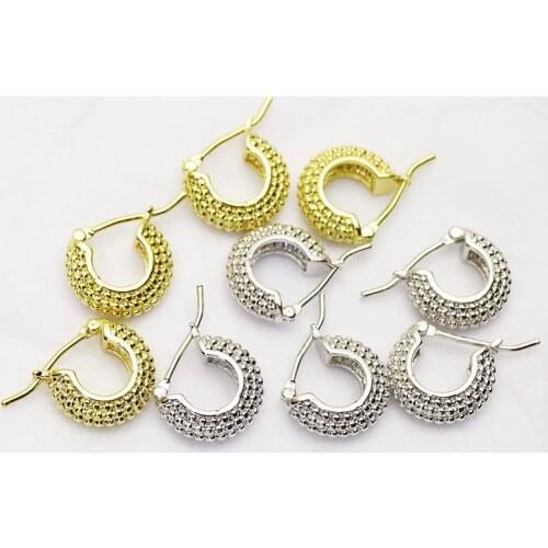 10Pairs Gold Round Earrings Hoop earrings Drop shape tiny hoop earrings Gold color earrings Gift for women jewelry 51544