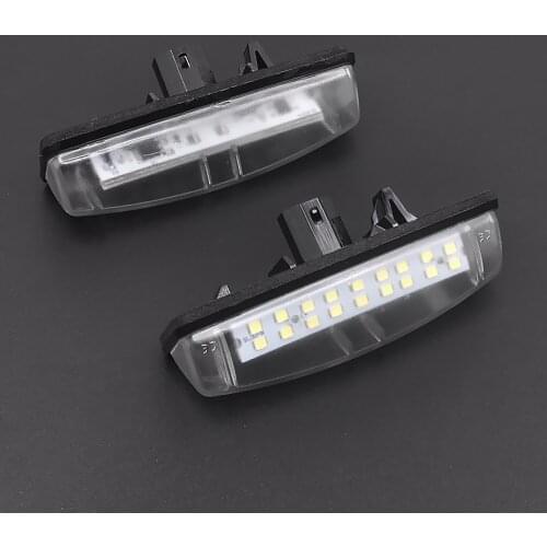2PCS LED License Plate Lights lighting Rear Bumper LED License Plate Lights for LEXUS Is200 Is300 Ls430 Auto Number Plate Lamp