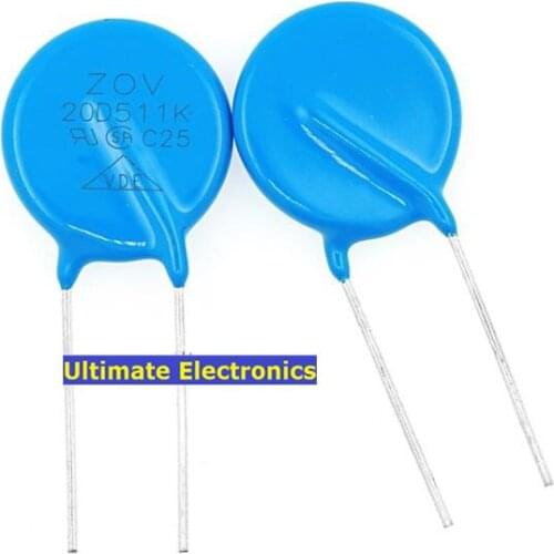 20pcs Varistors 20D511K 510V Metal voltage dependent resistor