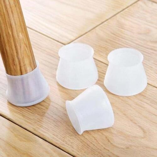 4/8Pcs Table Chaie Leg Caps Silicone Chair Foot Cap for Finiture Feet Protector Pads Non Slip Wood Floor Protectors