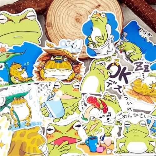 40 Pcs/lot Cute anime little frog Sticker Decoration DIY Scrapbooking Sticker Stationery Kawaii Diary Label Sticker