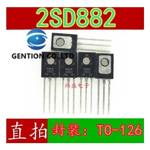 50PCS 2SD882 D882 triode TO-126-2 a 3 a NEC in stock 100% new and original