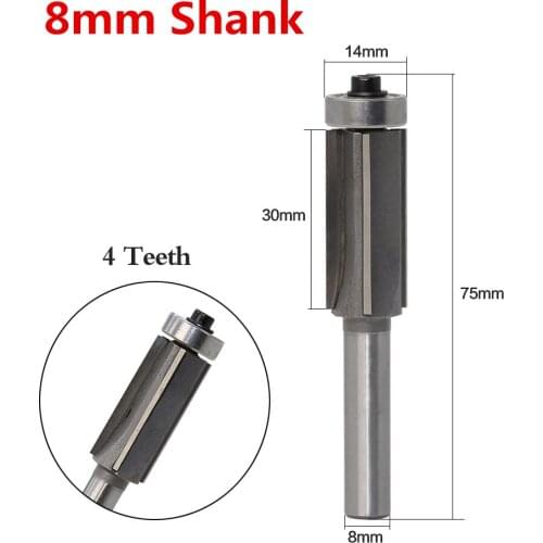 8mm shank -1PCS,free shipping woodworking router bit,cnc solid carbide engraving machine knife,4 flutes straight edge trimming