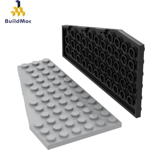 BuildMOC Assembles Particles 30355 6x12 wedge plate left Building Blocks Parts DIY electric Educational gift Toys