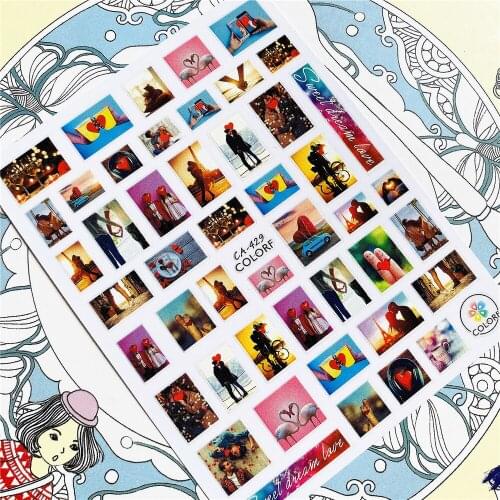 CA-213 CA-429 CA-430 Man and woman in love 3D Back glue Nail Art Stickers Decals Sliders Nail ornament decoration