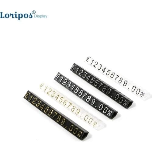 Price Mini Numeral Cubes Assembly Blocks Stick Combined Number Digits Tag Sign Watch Jewelries Pop Pricing Display Stand Frame