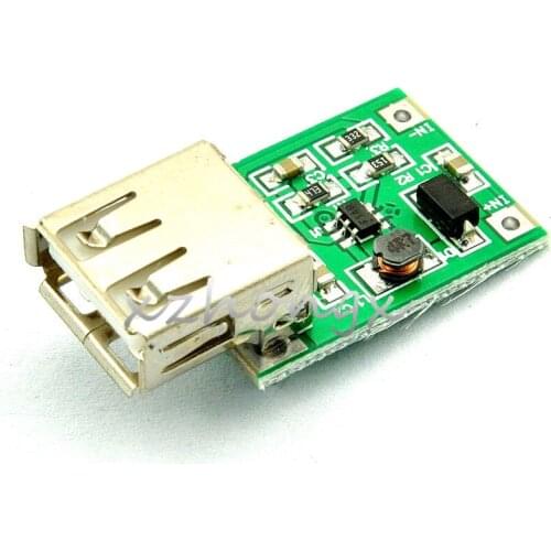 DC-DC boost module 0.9V-5V L 5V green 600MA l pressing plate USB mobile power supply