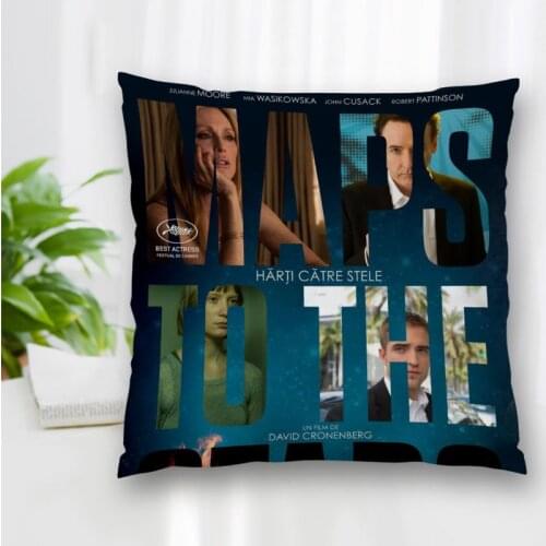 Custom Maps To The Stars Movie Pillow Slips Polyester Decorative Pillowcases Zipper Pillow Case Pillowcase Cover Square 40x40cm