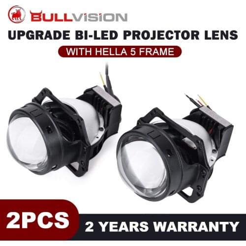 3.0'' Bi-LED Projector Lenses LED H4 H7 9005 9006 HB3 HB4 30000LM 6000K 12V Lens In Car Headlight High Bright Angel Eyes Shrouds
