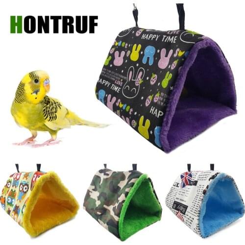 Agapornis Fischeri Budgerigar Small and Medium Parrot Hammock Warm and Thick Bird Nest Warm and Comfortable Cotton Nest