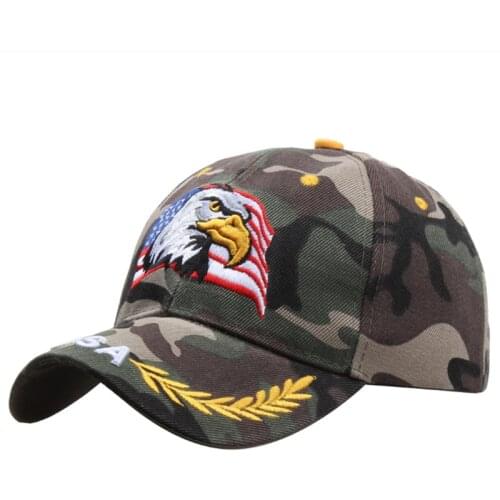 USA Flag Eagle Cotton Baseball Cap Men Women Snapback Dad Hat Bone Outdoor Casual Sun Golf Hat Trucker Cap Gorras Dropshipping
