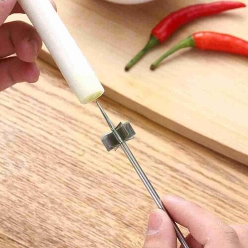 Steel Scallion Shredder Kitchen Tool Cutting Shredded Cutter Multifunctional Knife Scallion Vegetable Scallions B1U6
