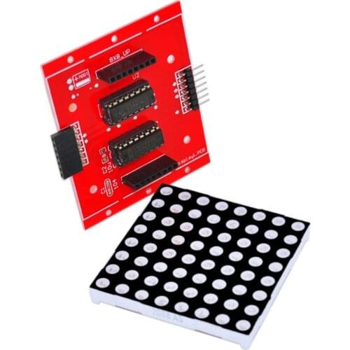 AU42 -8X8 Dot Matrix Module with Driver Board LED Display Control Module 74HC595 for Arduino