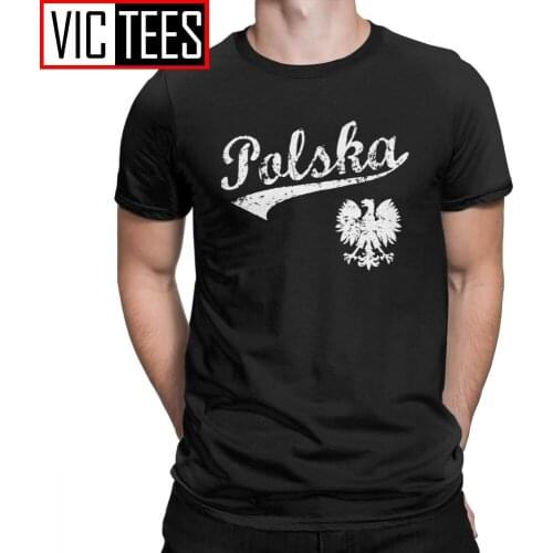 Men T-Shirts Polska T Shirt Sport Style 100% Cotton Tee Shirt Poland Polish Husaria Warszawa Tops New Arrival