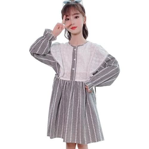 Girls Dress Floral Dress For Girl Patchwork Party Dress Child Casual Style Kids Costume 6 8 10 12 14