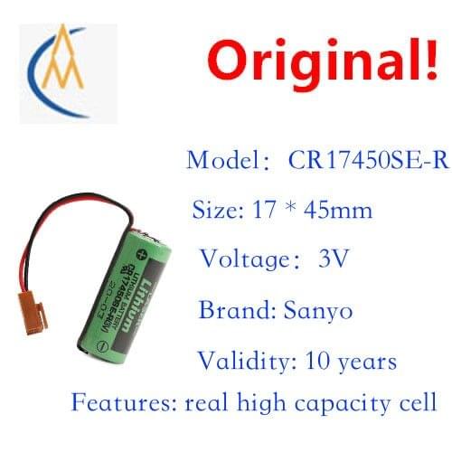 Sanyo cr17450se-r (3V) industrial PLC lithium battery lathe programmer with resistance instrument and equipment