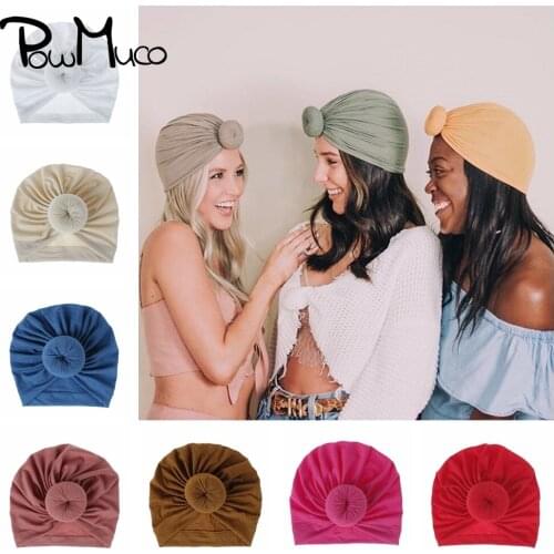 Powmuco 20*20 CM Handmade Fabric Women Hats Solid Color Round Ball Caps Fashion Donut Bonnet Clothing Decoration Birthday Gifts