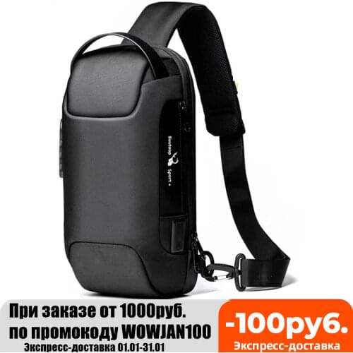 SUUTOOP Mens Waterproof Oxford Multifunction Crossbody Bags Anti-theft Shoulder Bags Messenger Sling Chest Bag Pack For Male