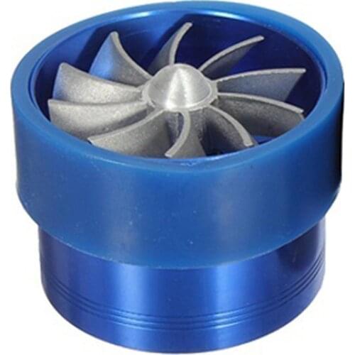 Universal Fuel Gas Saver Air Filter Intake Single Supercharger Turbine Turbo Fan