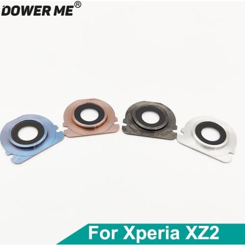 Dower Me Rear Back Camera Lens Len With Metal Frame Ring For Sony Xperia XZ2 H8296 H8266 H8276 H8216 SO-03K 702SO SOV37