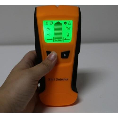 Yellow TH210 Wall Thickness Gauge Without Battery Backlight Stud Metal AC Wire Scanner Wall Stud Finder Electronic Auto