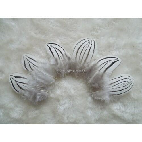 100Pcs/Lot! 4-5cm SILVER PHEASANT BODY PLUMAGE FEATHERS,Loose Plumes for Milliners,Fascinators&Fly Tie Fisherman