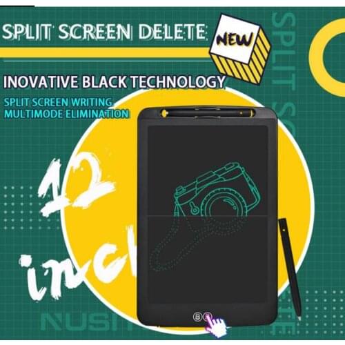 12 Inch Split Screen LCD Writing Tablet Paperless Office Business Note Board Childrens Drawing pad Split Screen Delete