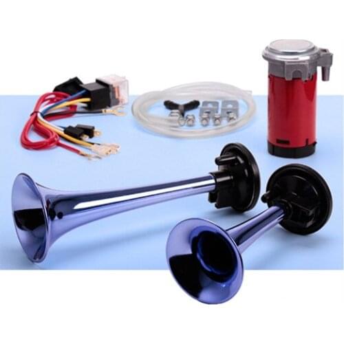 12V 24V Air Horn Super Loud Universal 126DB Single Trumpet Compressor Horn For Car Truck Boat Motorcycle