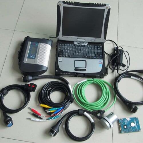 2021 High Quality MB Star C4 interface SD Connect Star Diagnosis D-A-S System Compact 4 HDD 2021.03V in CF-19 Laptop Ready Work