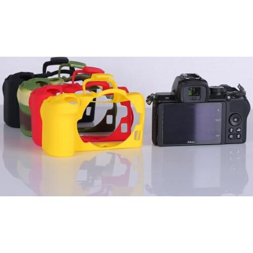4 color Silicone Rubber Armor Skin DSLR Camera Body Cover Case Protective Bag for Nikon Z50