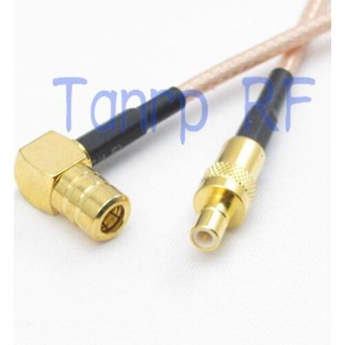 6in SMB male plug to SMB female right angle RF adapter connector 15CM Pigtail coaxial jumper cable RG316 extension cord
