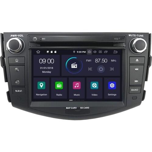 7" Android 10.0 OS Car DVD Multimedia GPS Radio System Player for Toyota RAV4 XA30 2006-2012 with 256GB External HDD Support