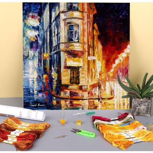 Bipolar Liberty Corner Printed 11CT Cross Stitch Embroidery Patterns DMC Threads Knitting Sewing Needlework Handmade Floss